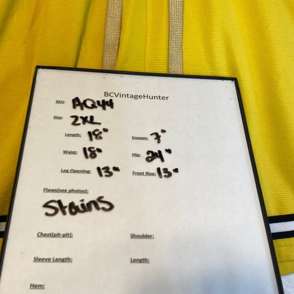 Nike Dri-Fit Basketball Shorts Yellow Athletic Gym Workout Men's XXL - Picture 3 of 7